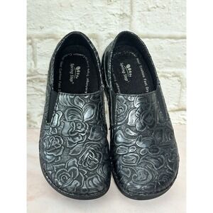 Spring Step‎ Professional Manila slip-on shoes in black embossed leather (6M)